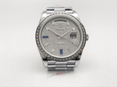 DayDate 40mm 904L B.Dia SS/SS Dia/B.Dia GMF A2836