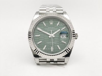 DJ2 41mm 126334 Jub Flt 904L SS/SS HC-Greenn/Stick EWE A3235