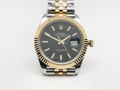 DJ2 41mm Jub Flt 904L YG/SS Blk/Stk VSF VS3235