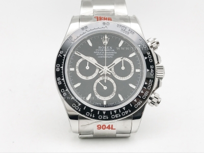 Daytona 126500LN CER SS/SS Blk/Stk FF A7750 Mod