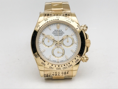 Daytona 126508 YG/YG Wht/Stk FF A7750 Mod