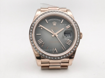 DayDate 40mm 904L B.Dia RG/RG O-Gry/Rm GMF A2836