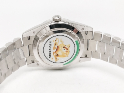 DayDate 40mm 228239 904L Flt Wt WG/WG Blue/Rm KF VR3255