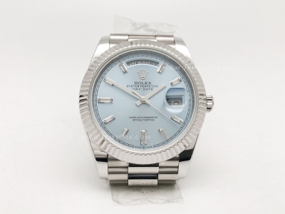 DayDate 40mm 228239 904L Flt Wt WG/WG I-Blue/Dia KF VR3255