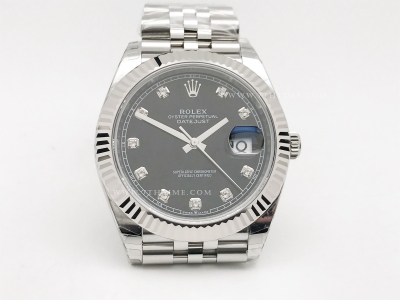 DJ2 41mm 126334 Jub Flt 904L SS/SS Blk/Dia EWE A3235