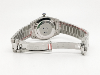 DayDate 40mm 904L Flt SS/SS L-Blue/Stk GMF VR3255