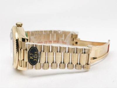 DayDate 40mm 228238 904L Flt Wt YG/YG Blk/Dia KF VR3255