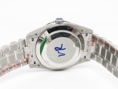 DayDate 40mm 904L Flt SS/SS Blk/Stk GMF VR3255