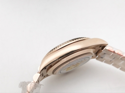 DayDate 40mm 228235 904L Flt Wt RG/RG R-Gold/Dia KF VR3255