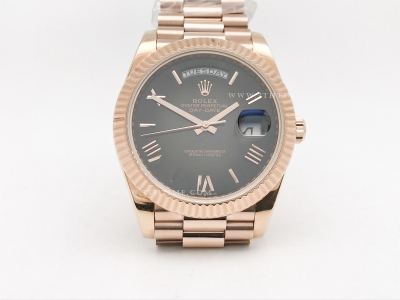 DayDate 40mm 228235 904L Flt Wt RG/RG G-Gry/Rm KF VR3255