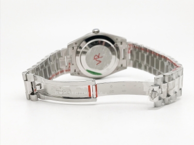 DayDate 40mm 904L Flt SS/SS Grn/Ara GMF VR3255