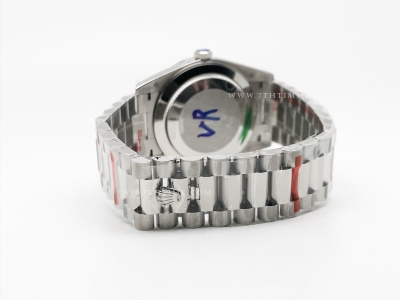 DayDate 40mm 904L Flt SS/SS I-Blue/Dia GMF VR3255