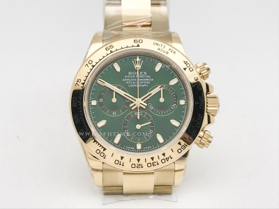 Daytona 116508 Wt YG/YG Grn/Stk SWF V2 SH4130