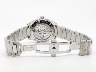 Aqua Terra 2015 41mm SS/SS Wht/Blue JVS A8508