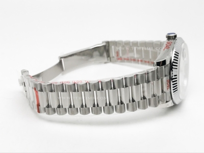 DayDate 40mm 904L Flt SS/SS M-Wht/Dia GMF VR3255