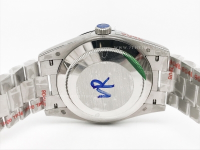 DayDate 40mm 904L Flt SS/SS M-Blk/Dia GMF VR3255