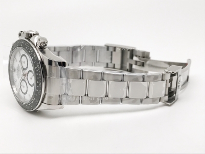 Daytona 126500 904L SS/SS White/Stk EWE A4131