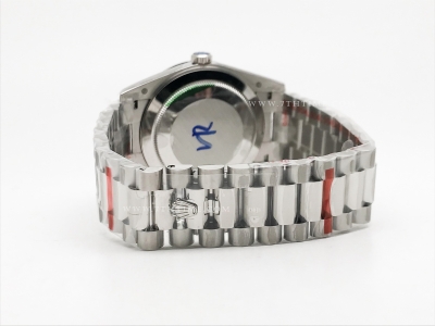 DayDate 40mm 904L Flt SS/SS Blue/Rm/Stk GMF VR3255