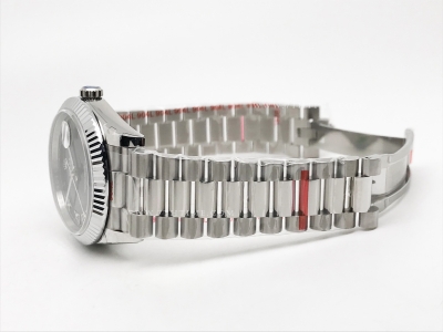 DayDate 40mm 904L Flt SS/SS Blk/Rm GMF VR3255