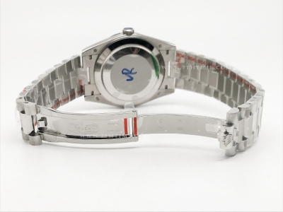 DayDate 40mm 904L Flt SS/SS Wht/Rm/Stk GMF VR3255