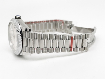 DayDate 40mm 904L Flt SS/SS Silv/Rm/Stk GMF VR3255