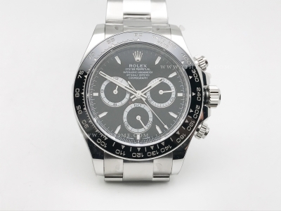 Daytona 126500 904L SS/SS Black/Stk APF DD4801