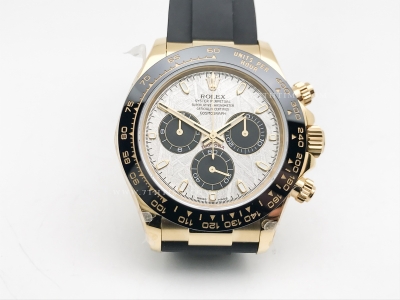 Daytona 116518LN Wt YG/RU Met/Stk SWF V2 SH4130