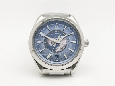 Aqua Terra GMT Worldtimer 43mm SS/SS S-Blue VSF A8938