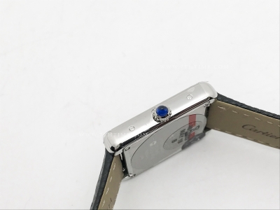 Cartier Tank Solo Small SS/LE Wht AF Swiss Qtz