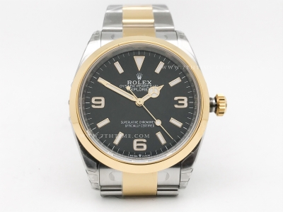 Explorer 1 124273 36mm 904L YG/SS Blk VSF VS3230