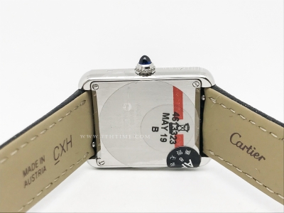 Cartier Tank Solo Small SS/LE Wht AF Swiss Qtz