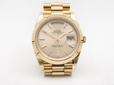 DayDate 40mm 904L Flt Wt YG/YG YG/Stk TMF SH3255