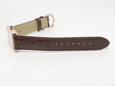 Cartier Tank Solo Small RG/LE Wht AF Swiss Qtz