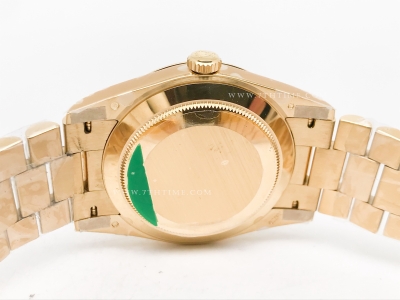 DayDate 40mm 904L Flt Wt YG/YG YG/Stk TMF SH3255