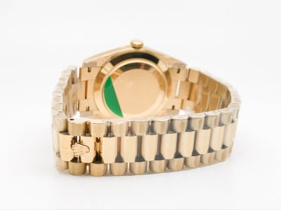 DayDate 40mm 904L Flt Wt YG/YG Blk/Stk TMF SH3255