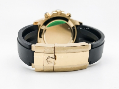 Daytona 126518 YG/RU Wht/Stk FF A7750