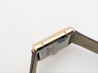 Cartier Tank Solo Small Dia RG/LE Wht AF Swiss Qtz