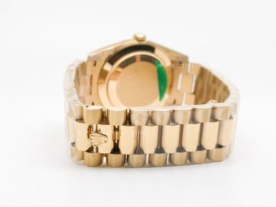 DayDate 40mm 904L Flt Wt YG/YG Wht/Rm/Stk TMF SH3255