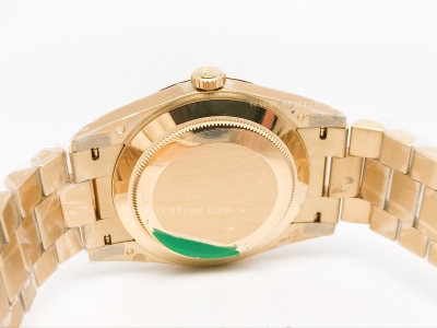 DayDate 40mm 904L Flt Wt YG/YG Grn/Rm/Stk TMF SH3255