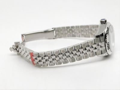 DateJust Ladies 28mm Jub Flt 904L SS/SS White/Stk GMF A2671