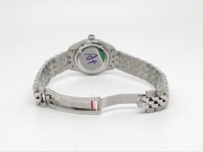 DateJust Ladies 28mm Jub Flt 904L SS/SS Grey/Stk GMF A2671