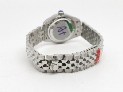 DateJust Ladies 28mm Jub Flt 904L SS/SS Grey/Stk GMF A2671