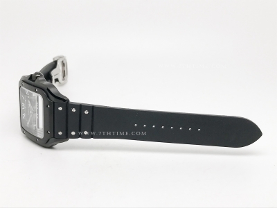 Santos De Cartier 2018 Mens XL DLC/RU Blk BVF MY9019