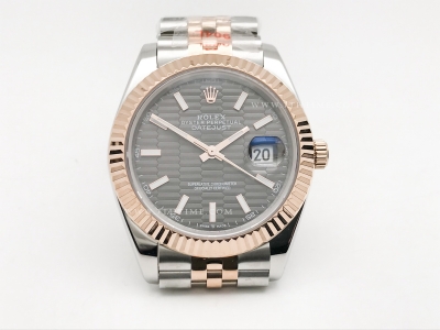 DJ2 41mm 126331 Jub Flt RG/SS HC-Gry/Stk GDF MY8215