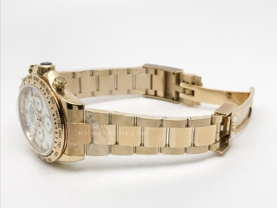 Daytona 116508 YG/YG White/Stk OMF Asia 7750