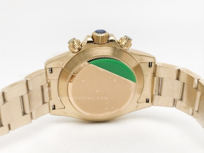 Daytona 116508 YG/YG Green/Stk OMF Asia 7750