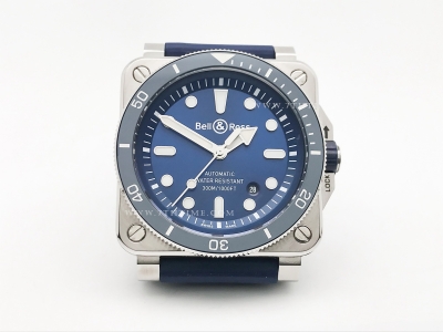 Bell Ross BR03-92 Diver 42mm SS/RU Blue WMF A2824