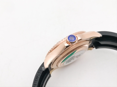 YachtMaster 126655 40mm 316F RG/RU Blk FCF VR3235