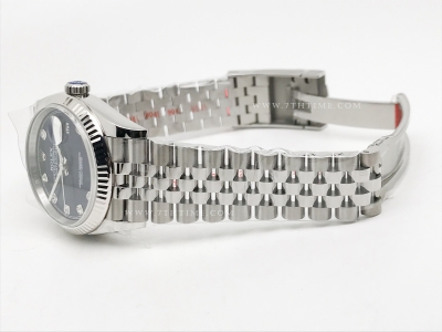 DJ 36mm Jub Flt 904L SS/SS Blue/Dia APF VR3235