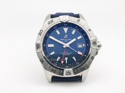 Avenger GMT 44mm SS/NY/LE Blue/Red OXF A2836